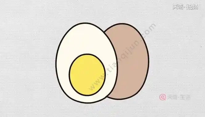 鸡蛋简笔画图片彩色的鸡蛋简笔画图片