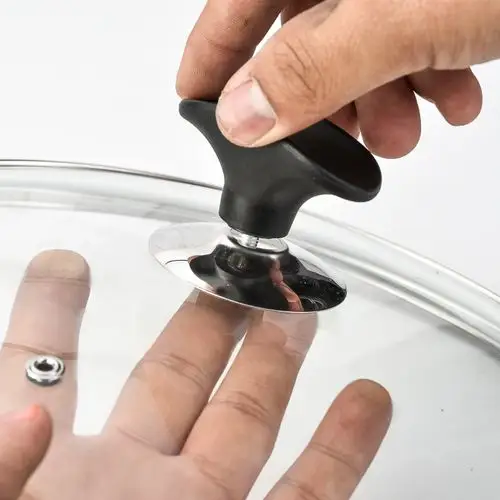 通用型锅盖把手 筷架式锅盖手柄配件防滑防烫盖帽超实用