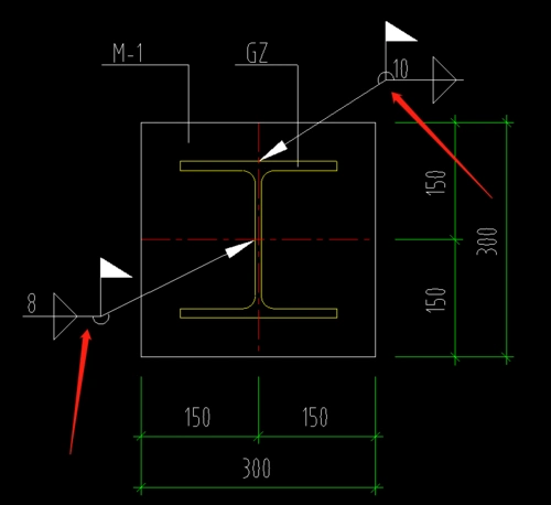 h型钢图例这个是指圆角半径吗