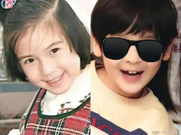 angelababy生日儿子首出镜,7岁小海绵长得超像黄晓明|杨颖|脸型|模特