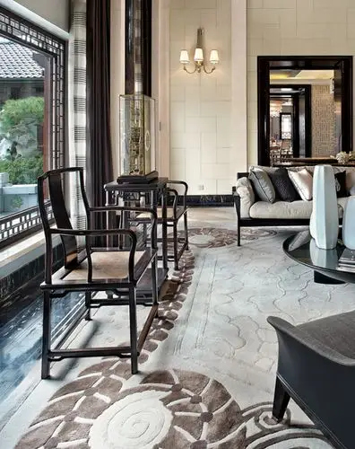 大师作品丨邱德光:中式现代风格,杭州绿城桃花源中一设计图