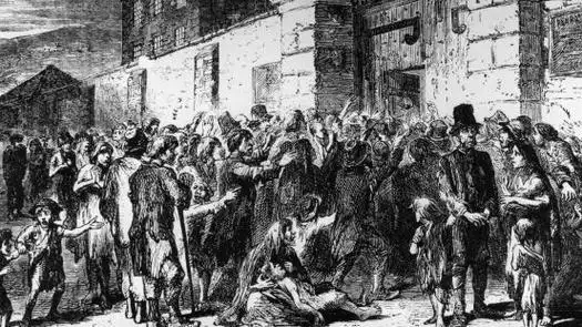 爱尔兰大饥荒:英国政府不作为,任百万人饿死,人口锐减四分之一