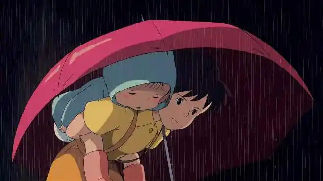 龙猫:爸爸下雨没带伞,姐妹俩去车站接他,却从天亮等到天黑!