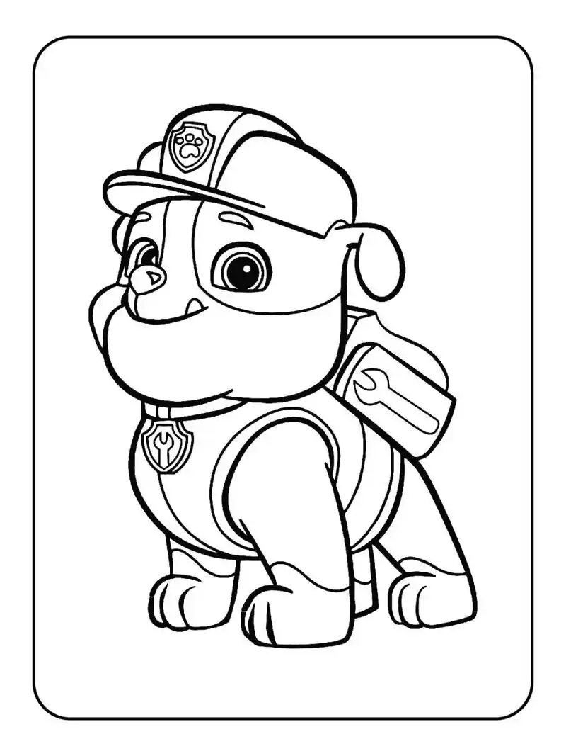 97汪汪队涂色素材 | 宝宝可打印涂色素材 82家里宝宝到了绘画启蒙