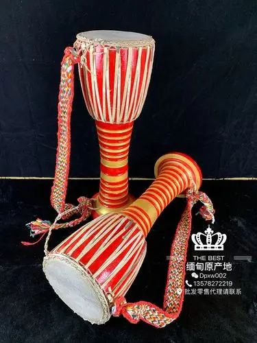 60cm象脚鼓#演奏云南鼓傣族象脚鼓跳舞乐器餐厅装饰门面儿童鼓