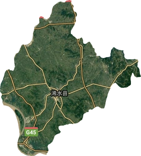 浠水县高清卫星地图