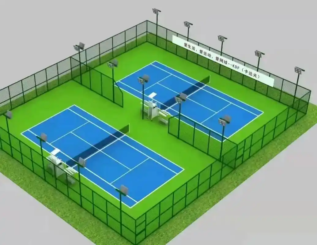 围网篮球场 足球场围网设计效果图,#健身器材厂家 #健身器械 - 抖音