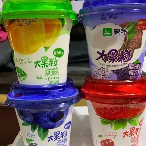 蒙牛大果粒 酸奶发酵乳乳酸奶 草莓蓝莓椰果酸奶260g*6杯包邮