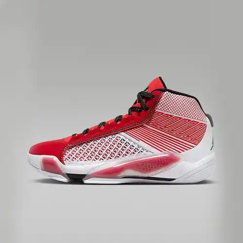 耐克男鞋jordanxxxviiiaj38白红中帮缓震实战篮球鞋dz3355100视频