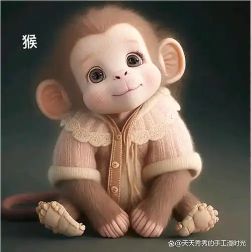 手工钩织:十二生肖之小猴子