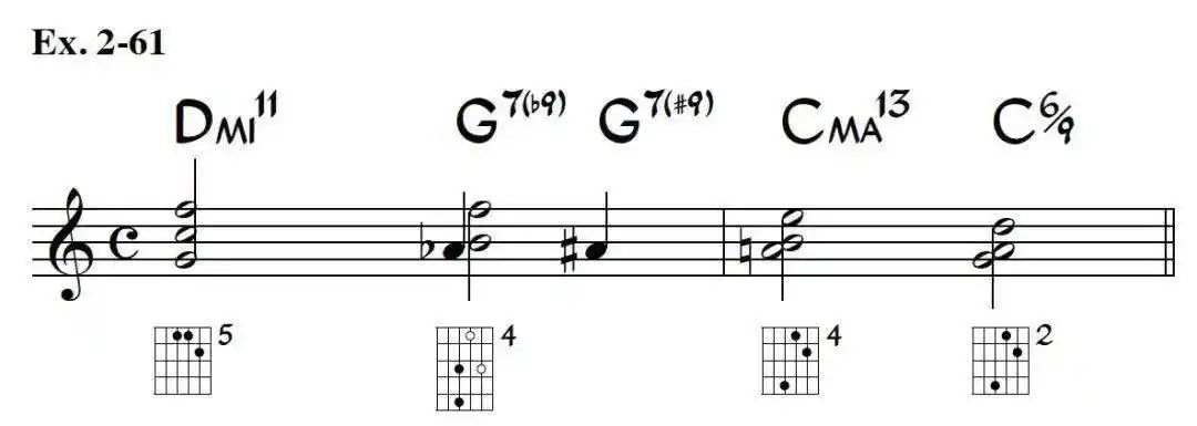 谱例2-62是平行小调c小调.