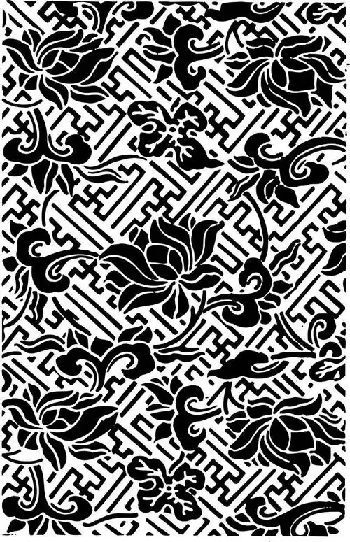 明代纹饰图案素材!共319幅!上册