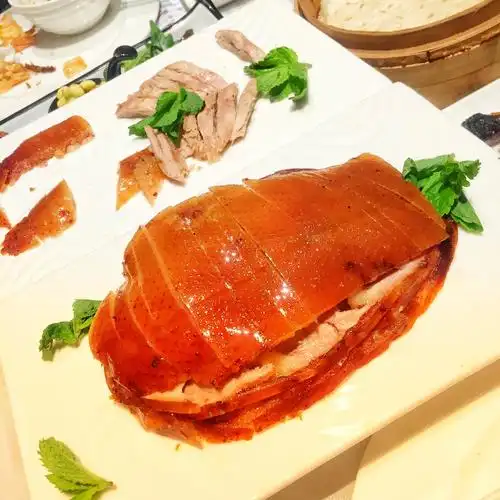 2020四季民福烤鸭店(王府井灯市口店)美食餐厅,花生酥脆葱段入味,香