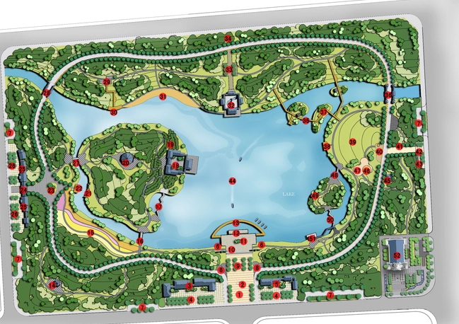 [安徽]"静"主题生态滨河公园景观方案设计