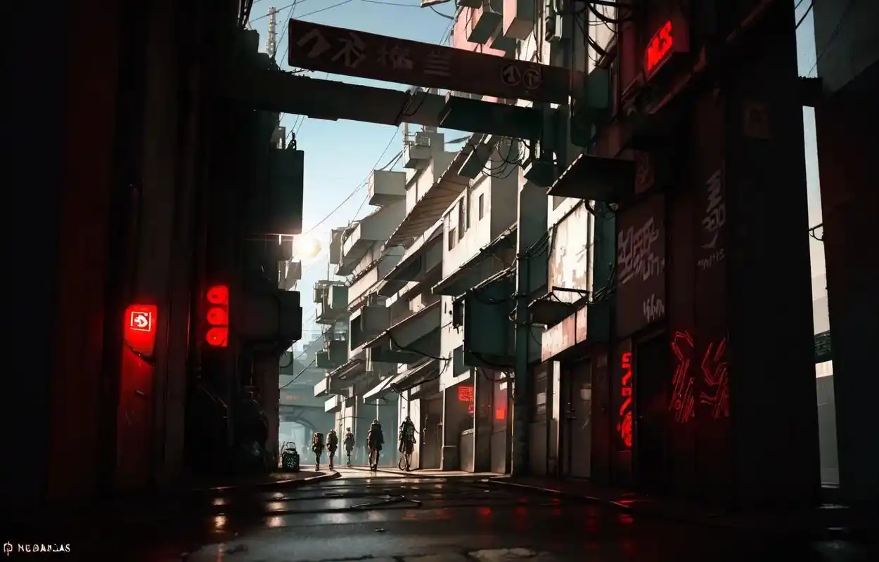 赛博朋克街道,壁纸.#壁纸分享 #暗黑系 #高清壁纸 - 抖音