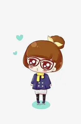 可爱风格小丫头噘嘴