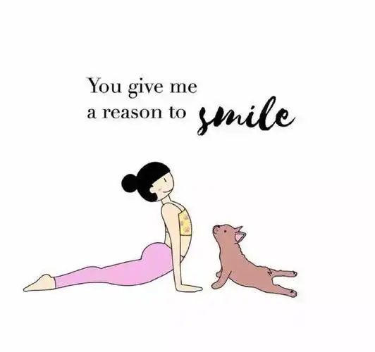 有适合做头像的瑜伽插图分享吗?