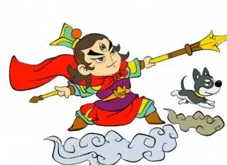 二郎神杨戬卡通造型设计图片