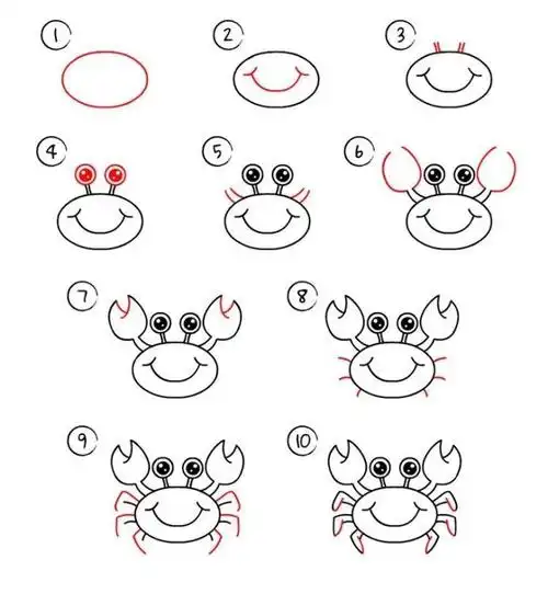 21个0基础绘画小教程,简单几步画出卡通动物,好可爱