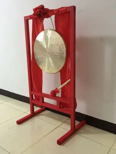 锣架30至80厘米铜锣手锣苏锣开道锣开业婚庆锣锣鼓队专用锣架 32cm锣