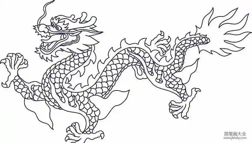 龙怎么画龙的简笔画