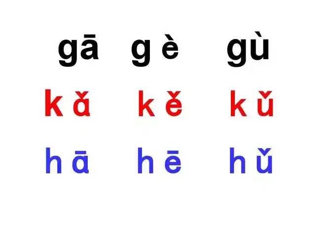 部编版一年级上册拼音gkh课件ppt