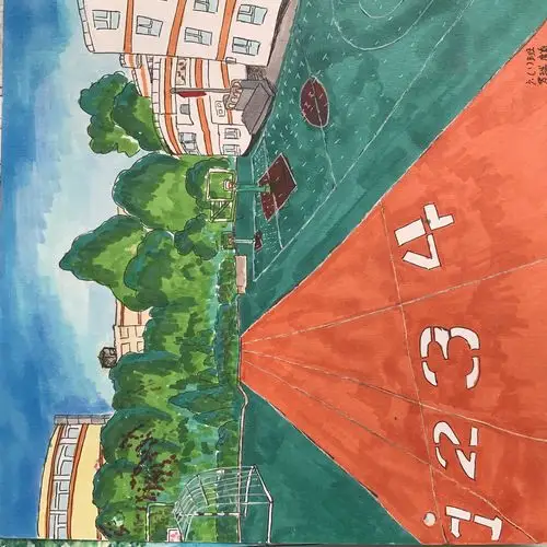 留给母校的一幅画——云南师大附小 金牛校区 六年级优秀美术作业