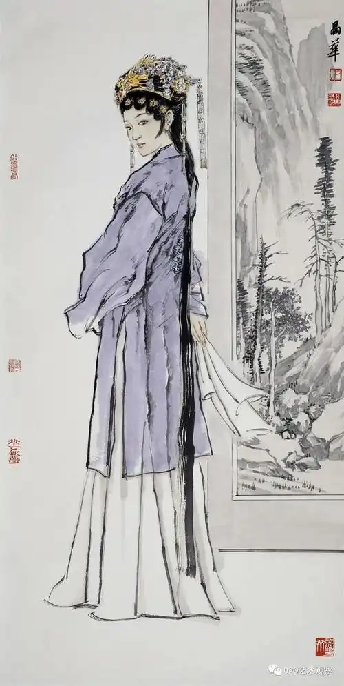 鉴古开今根亲情尹晶华水墨人物画作品展