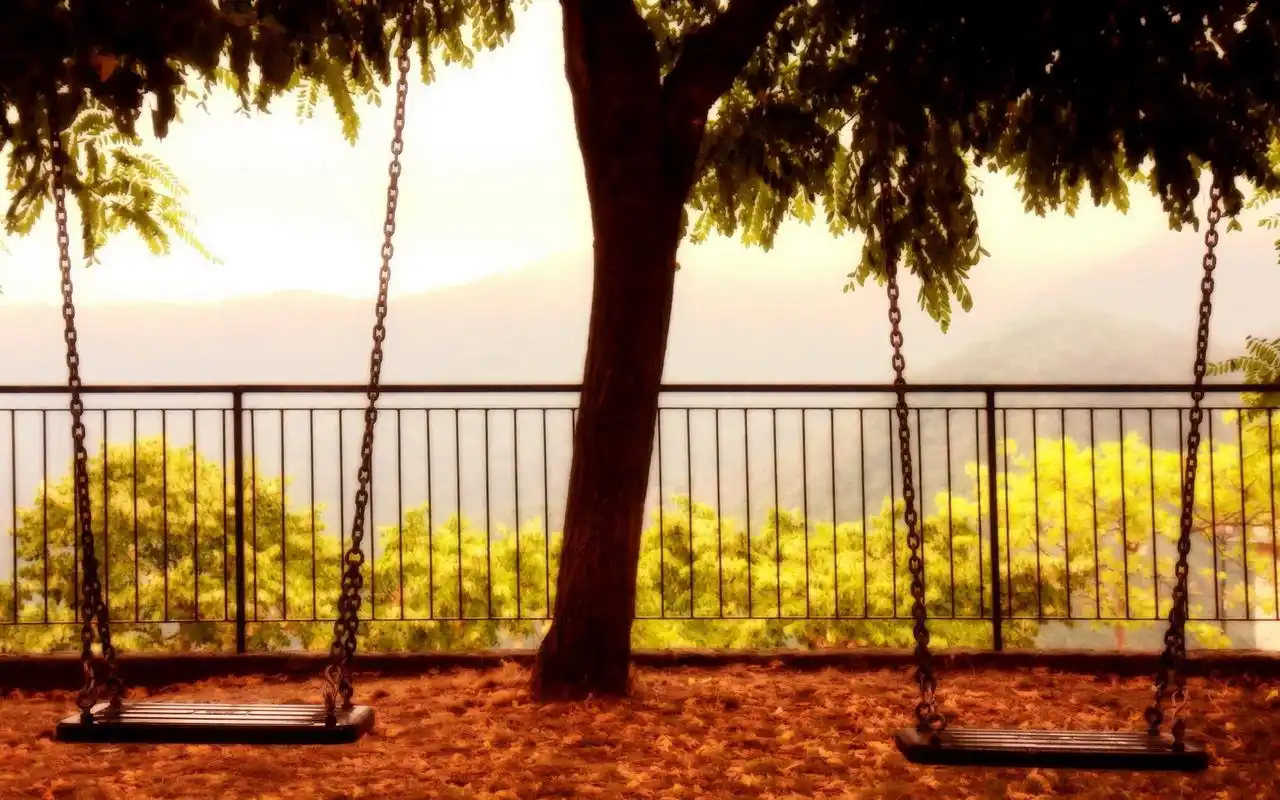 秋千唯美风景高清壁纸