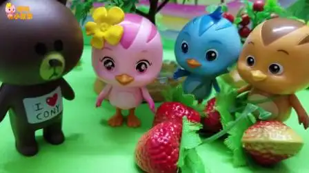 萌鸡小队:分享草莓的朵朵,哇,朵朵太棒了!