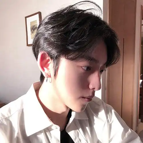 网红同款假发男中分刘海短卷发韩版帅气逼真自然蓬松男士学生短发