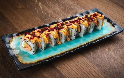 饭卷,寿司,食品,酱