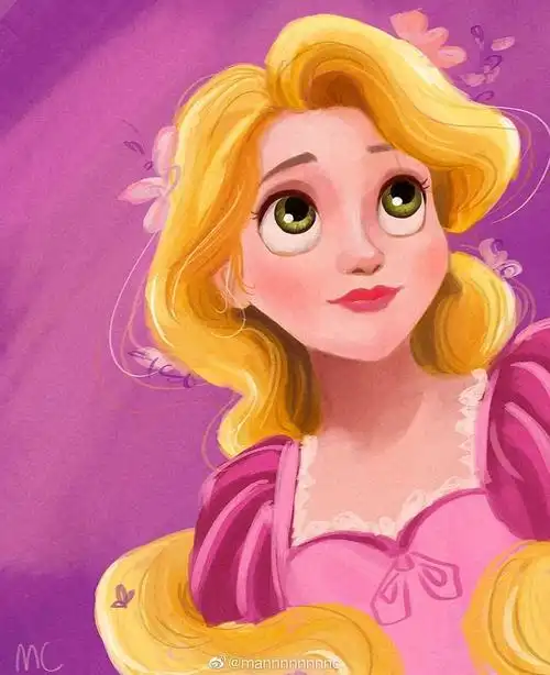 迪士尼公主 乐佩 手绘