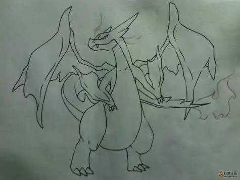 动画如何画卡通喷火龙简笔画简笔画教程教你画简笔喷火龙小火龙怎么画