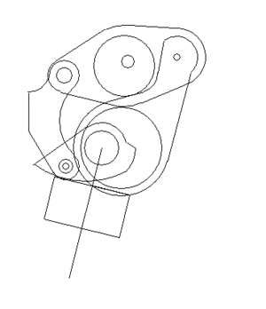 可以看到vvel偏心轴在不同工况下的转角是不同的,vvel偏心凸轮位置不