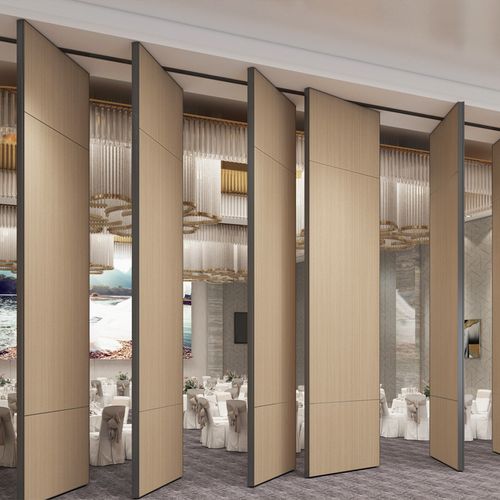 活动隔断墙饭店包厢酒店展厅推拉办公室隔音铝合金折叠门移动屏风