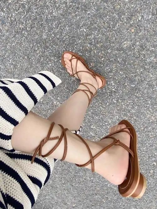 罗马绑带凉鞋就是好看