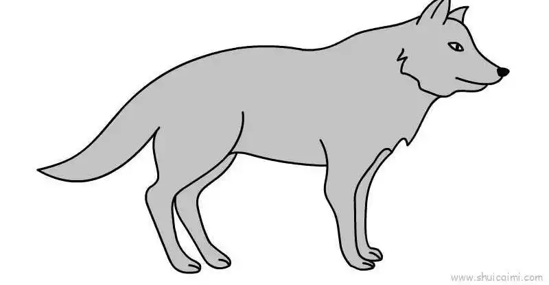 狼儿童画怎么画狼简笔画图片大全