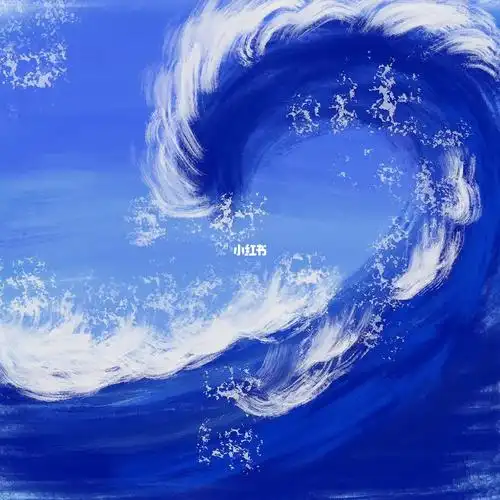 100作品名称:油画海浪#ipad画画  #跟sunny一起画视觉笔记绘画工具