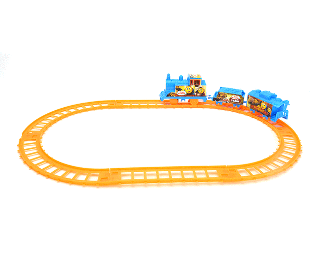 新款儿童电动托马斯小火车地摊玩具小孩益智拼装轨道玩具车套装