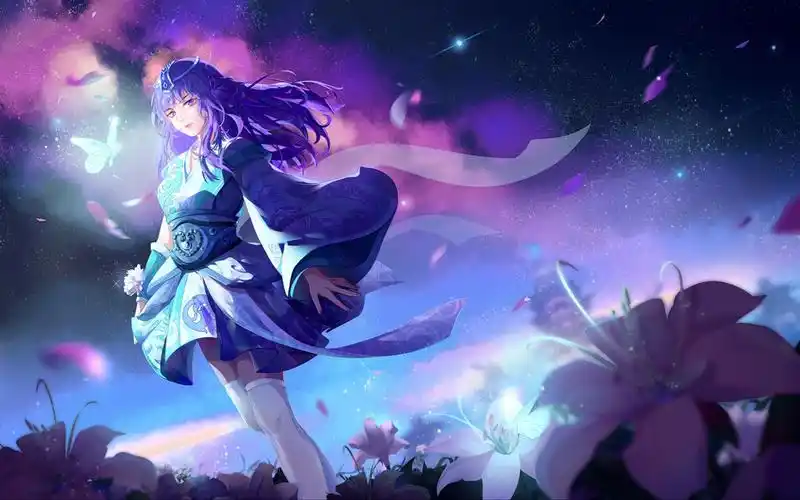 ho插画秋兰生秦时明月少司命绘画过程