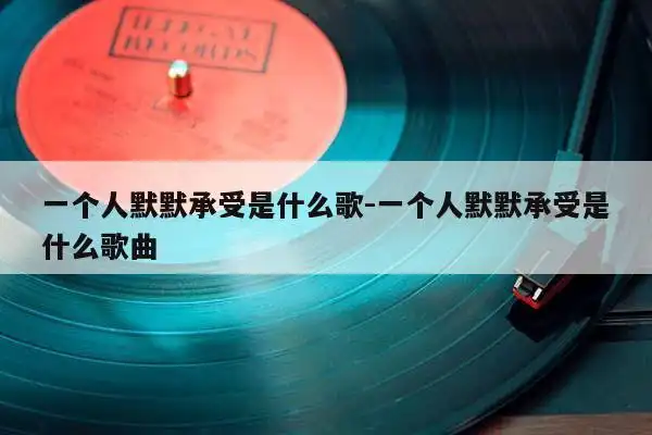 一个人默默承受是什么歌-一个人默默承受是什么歌曲 - 歌词译