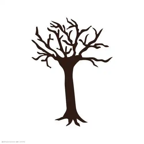 树杈简笔画 树木简笔画图片