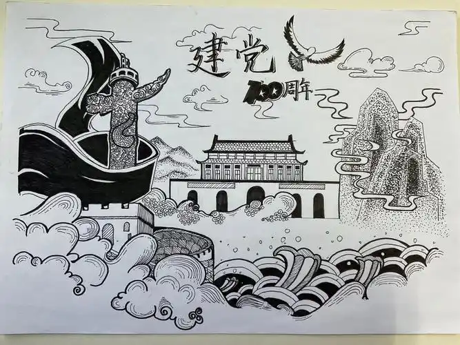 信息学院开展艺心向党主题绘画征集活动