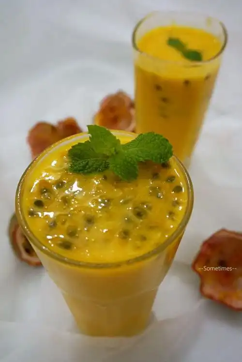 双果饮"双过瘾"——芒果百香果(1/9)