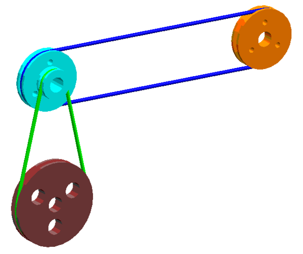 solidworks皮带传动仿真能做吗?如这个……