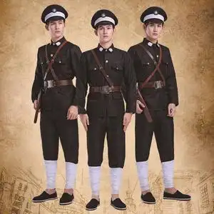 民国警察国军皇协军伪军二狗子特务皇协军年会小品舞台表演出服装