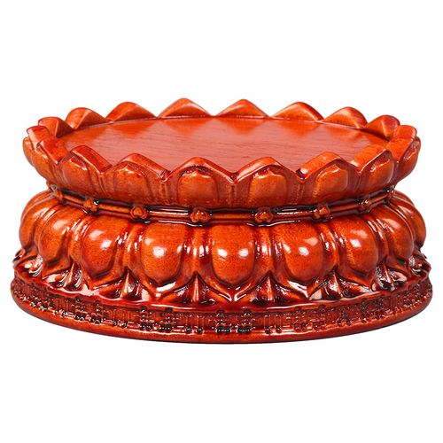 kp30批发红木佛像菩萨观音底座实木圆形木雕摆件加高莲花座莲花台