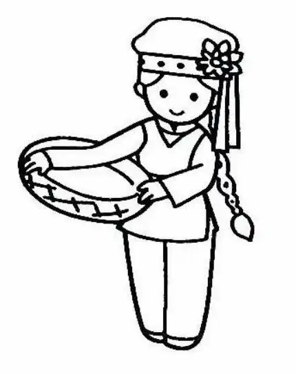 跳舞的小女孩怎么画_小女孩简笔画画法步骤教程 小女孩简笔画 - 9252