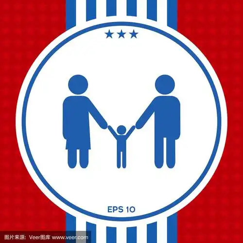 成人与一个儿童家庭图标